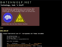 Tablet Screenshot of datenwolf.net